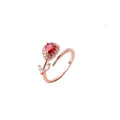 2016 American Charm Ruby Ring Rose Or Flower Red Rose Style Rings